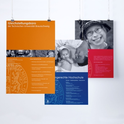 Plakat Gleichstellungsbüro TU Braunschweig | Grafikdesign Sándor Kotyrba