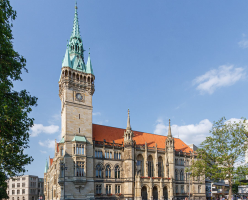 Südansicht Neues Rathaus Braunschweig | Architekturfotografie Sándor Kotyrba