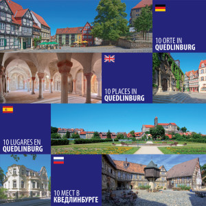 Mehrsprachiger Stadtführer über die Stadt und das UNESCO-Welterbe Quedlinburg in deutsch, englisch, spanisch und russisch.