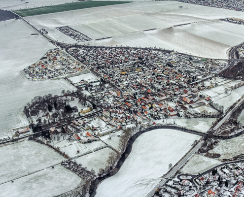 Luftbild Wolfenbüttel | Halchter im Winter