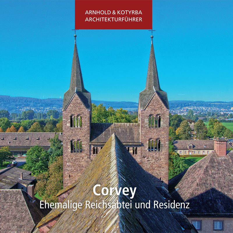 Cover des Architekturführer "Corvey - Ehemalige Reichsabtei und Residenz" von Elmar Arnhold und Sandor Kotyrba.