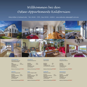 Plakat: Ostsee Appartements Kalifornien