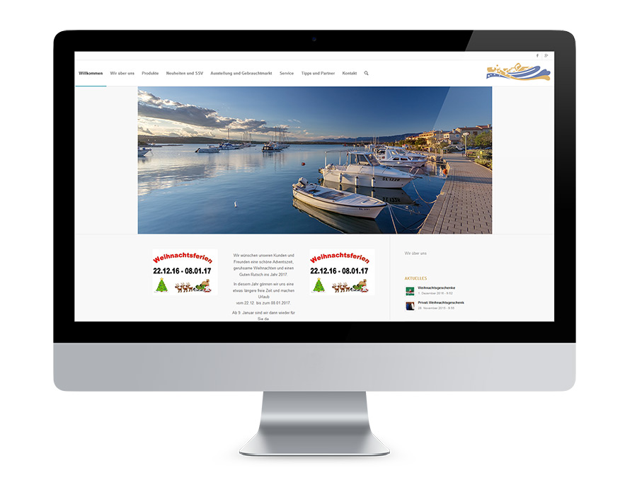 Webdesign Hannover, Wassersportzentrale