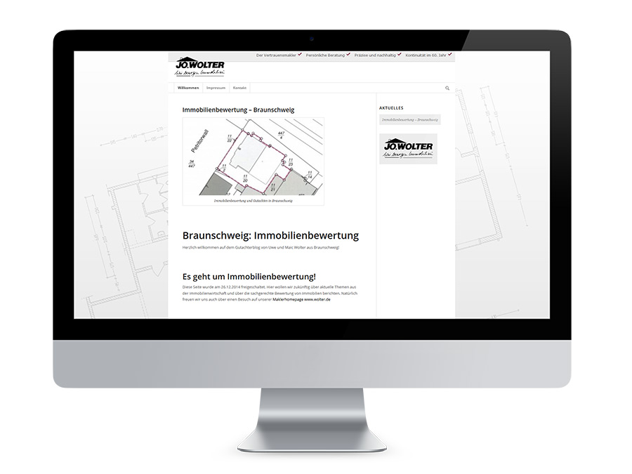 Webdesign Braunschweig, Jo. Wolter Immobilien