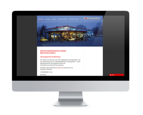 Webdesign Braunschweig, Bornemann Fahrzeugtechnik GmbH