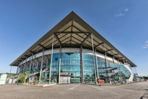 Allerpark Wolfsburg, Vfl-Stadion (Nordwestansicht) | Sándor Kotyrba Architekturfotografie