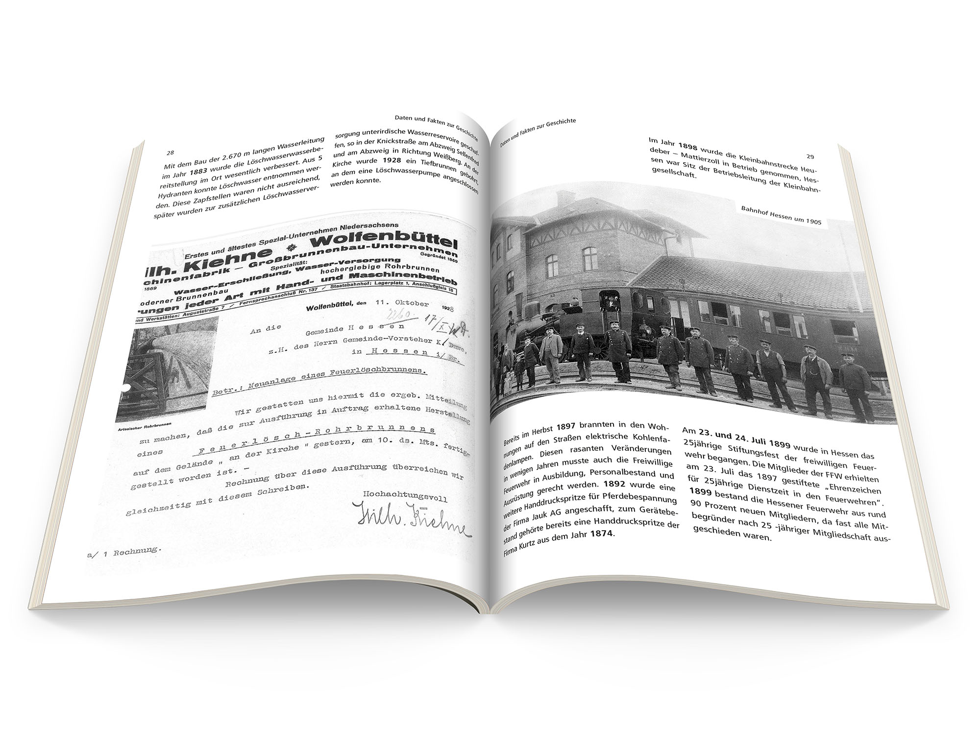 Daten und Fakten zur Geschichte 1899 | Festschrift 150 Jahre Freiwillige Feuerwehr Hessen