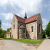 Südostansicht der St. Johannis-Kirche in Süpplingenburg mit Apsis des Querhaus, Chor und Dachreiter.